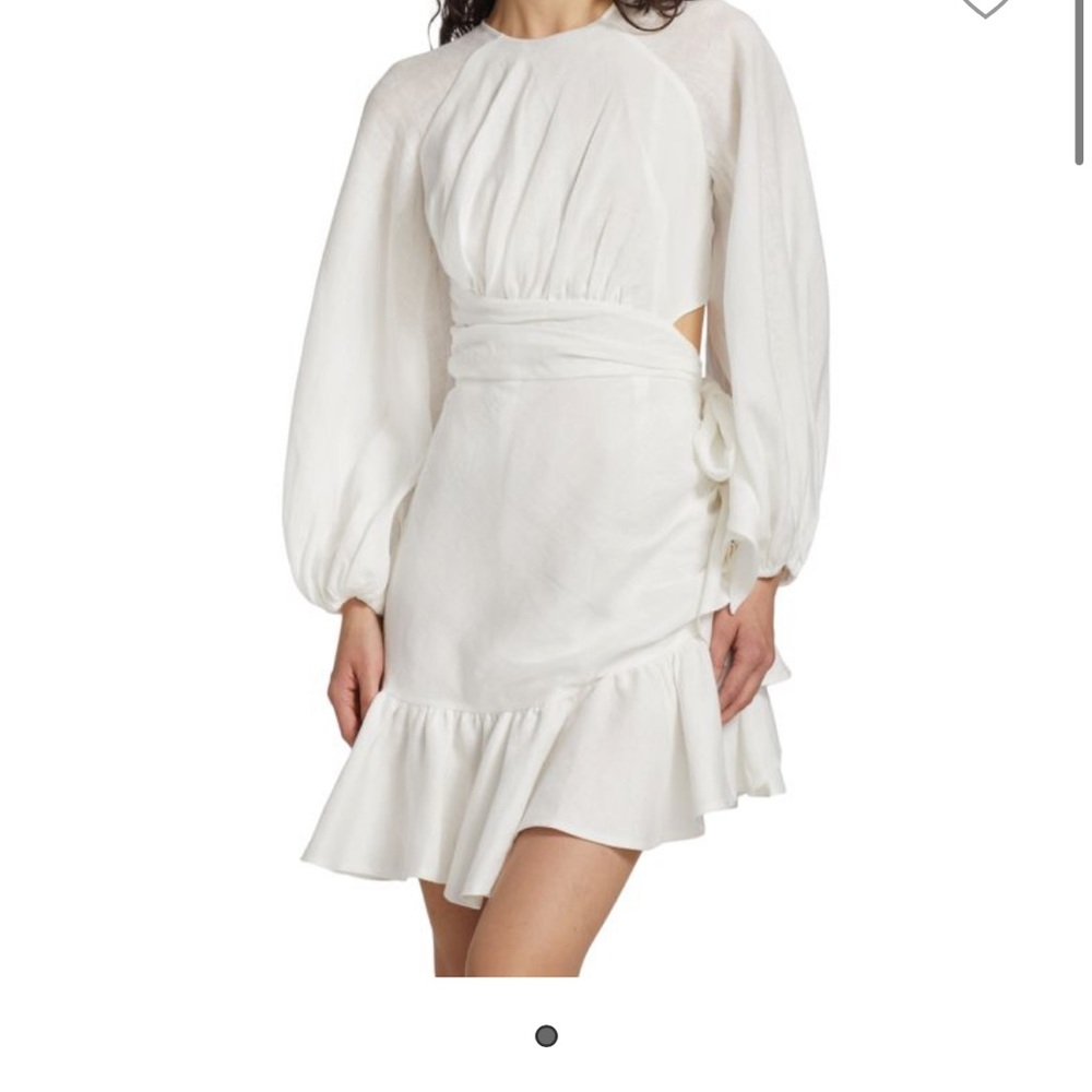 ZIMMERMANN
Lyre Cut-Out Balloon Sleeve Minidress